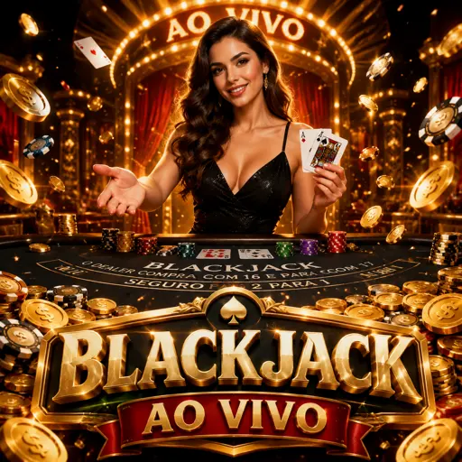 Mesa de blackjack ao vivo com sete lugares