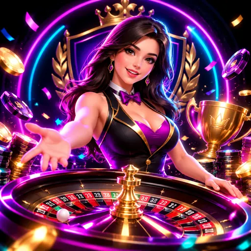 Mesa de roleta ao vivo com crupiê profissional